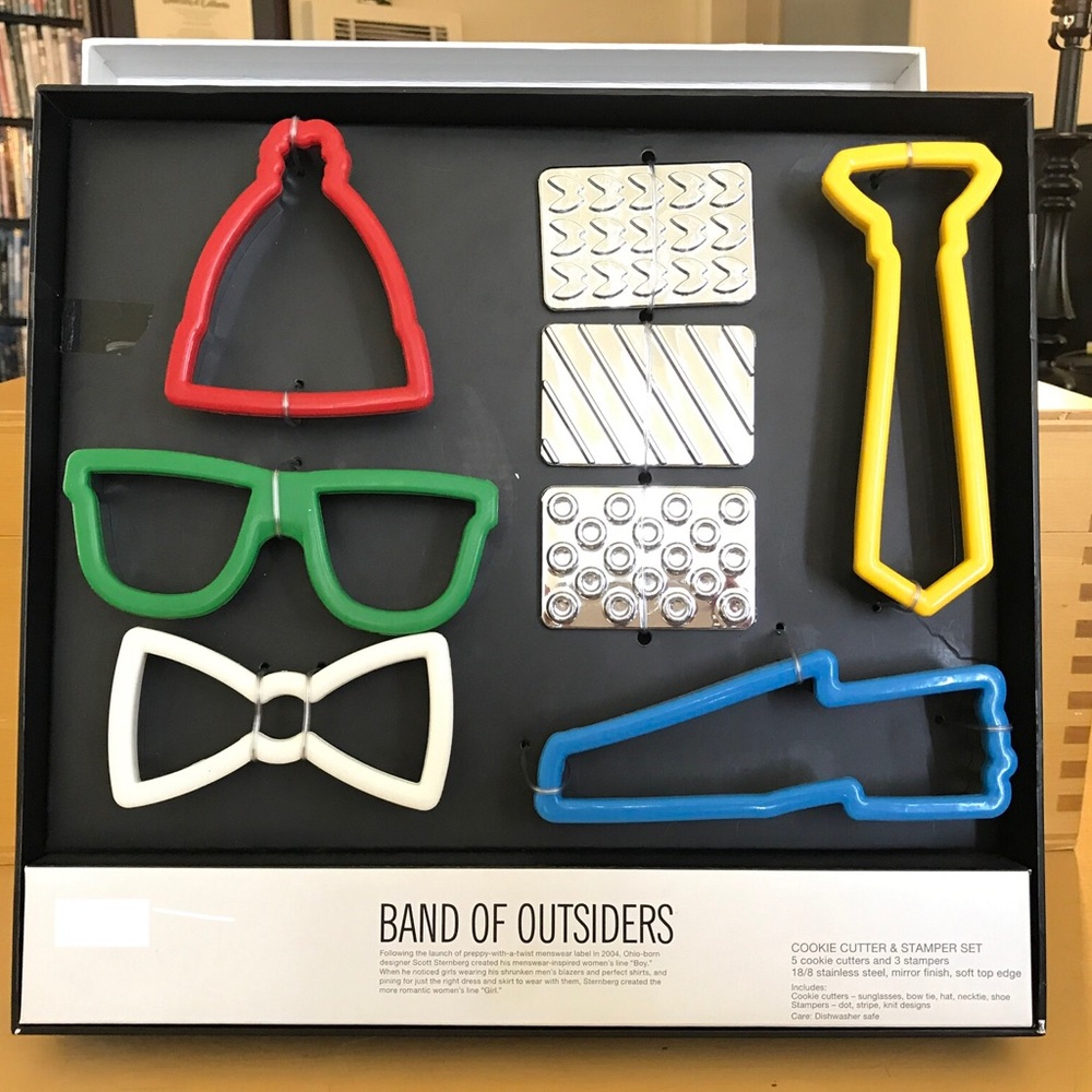 NEW “BAND OF OUTSIDERS" COOKIE CUTTER SET